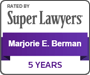 Super Lawyers 5 Years Badge - Marjorie Berman